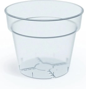 Plastový kvetináč PLANTIS transparentný