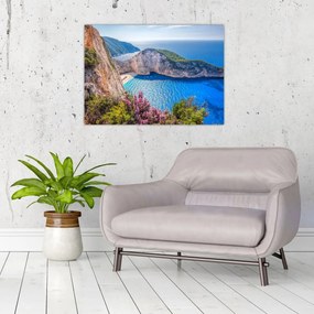Obraz - Pláž Navagio, Grécko (70x50 cm)