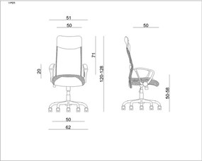 UNIQUE Kancelárske kreslo Viper