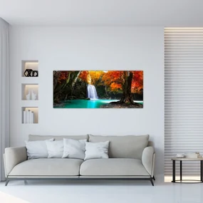 Obraz - Smaragdová lagúna (120x50 cm)