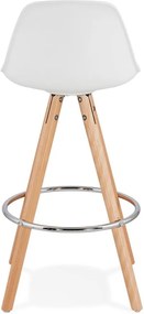 Biela barová stolička Kokoon Anau, výška sedu 64 cm