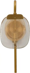 Sklenené nástenné svietidlo v zlatej farbe Softy – Mauro Ferretti
