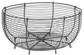 Strömshaga Drôtený košík Round Zinc – large