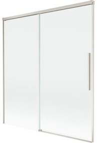 Mexen Rox, 2-krídlová posuvná vaňová zástena 150 x 150 cm, 8mm číre sklo, oceľový profil, 8C9-150-001-97-00