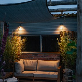 Moderná nástenná lampa tmavosivá IP44 - Baleno