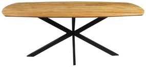 Dánsky jedálenský stôl z mangového dreva Vicenza oválny 220x110 cm Mahom