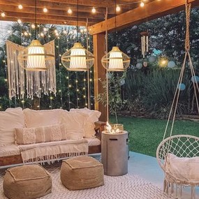 Immax 08256L - Luster na lanku PINCHOS 1xE27/40W/230V pr. 40 cm bambus