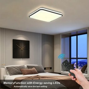 Brilagi - LED stmievateľné stropné svietidlo SMART LED/24W/230V 43x43 cm Wi-Fi Tuya + diaľkový ovládač