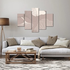 Obraz - Béžové listy N⁰1 (150x105 cm)