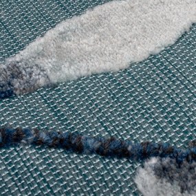 Flair Rugs, Behúň Plaza Willow Blue – na von aj na doma, 80x230, modrá, chodba / predsieň