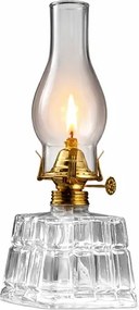 BRILAGI - Petrolejová lampa MERLIN číra/zlatá