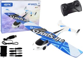 LEAN Toys RC lietadlo 4D-G3 svetlá bielo-modré