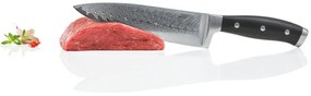 ERNESTO®  Kuchynský nôž/Nôž na zeleninu z damascénskej ocele (kuchynský nôž s nitovanou rukoväťou)  (100357369)
