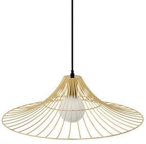 Toolight - Stropná lampa závesná plochá okrúhla 1xE27 APP499-1CP, zlatá, OSW-00612