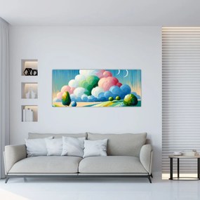 Obraz - Krajinka s mrakom (120x50 cm)