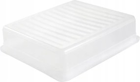 Keeeper Úložný box s vekom (má dve funkcie) BEA Clearbox 8L, 39 x 26,5 x 10 cm