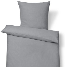 Ľanová posteľná bielizeň, sivá, štandardná veľkosť