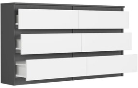 Moderná komoda R-140 - rôzne farebné prevedenia antracit