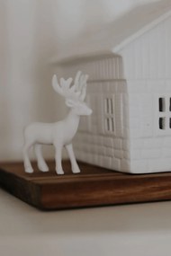 räder Porcelánový svietnik domček Ski Hut