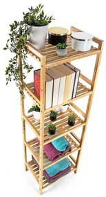 G21 Bambusový regál, 5 políc, 5 poschodí
