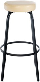 Barová stolička Kamari koženka - krémová