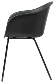 Čierna jedálenská stolička Unique Furniture Topley