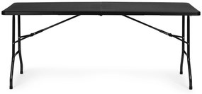 Cateringový stolík 180 cm skladaný, čierny Modern home