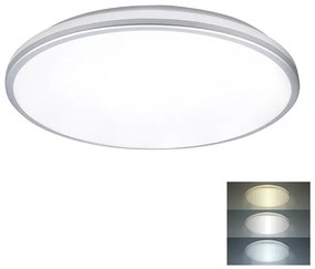 Solight WO796 Stropné svietidlo s ochranou proti vlhkosti LED 18W, 1530lm, 3CCT, 33cm, IP54, biela