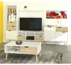 OSLO 75391 TV stolík, biely