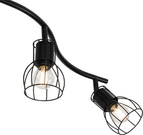 Moderné stropné bodové svetlo čierne 145 cm 6-žiarovkové - Botu