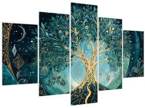 Obraz – Strom života vo vesmíre (150x105 cm)