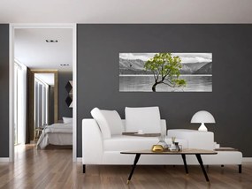 Obraz stromu uprostred jazera (120x50 cm)