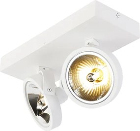Dizajnové bodové svetlo biele nastaviteľné 2-svetlo - Go