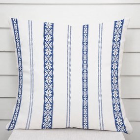 Biante Bavlnená obliečka na vankúš Sandra SA-590 Modrý ľudový vzor na bielom 50 x 70 cm