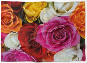 Deka Farebné ruže (Rozmer: 150 x 120 cm, Podšitie baránkom: NE)