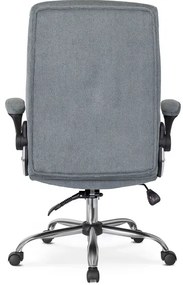 Vintino kancelárska otočná stolička JACOB s chrómovými nohami sivá