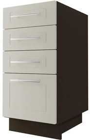 Kuchynská skrinka D4E/40 Quantum vanilla mat/lava