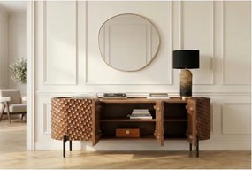 TV-skrinka 47584 Adlon 160cm Drevo Mango Hnedé - Komfort-nábytok