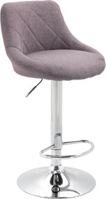 Barová stolička, sivohnedá TAUPE/chrómová, MARID