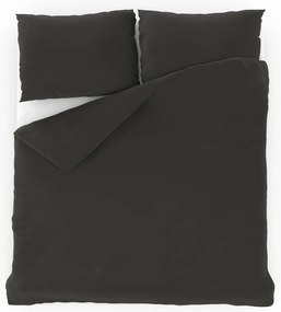 Kvalitex Bavlnené obliečky tmavosivá, 140 x 200 cm, 70 x 90 cm