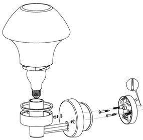 Eglo 97446 - LED Stmievateľné vonkajšie svietidlo VERLUCCA-C 1xE27/9W/230V IP44 BT