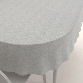 Biante Dekoračný oválny obrus PML-118 Sivá režná 140x220 cm