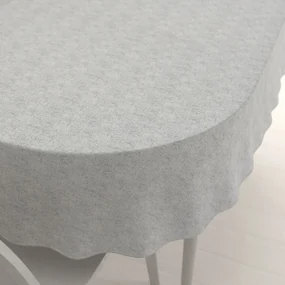 Biante Dekoračný oválny obrus PML-118 Sivá režná 50x100 cm