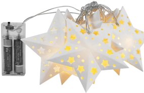 LED girlanda CD008 papierové hviezdy