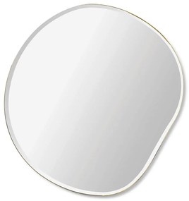 Ferm Living Dizajnové nástenné zrkadlo Pond Brass – small