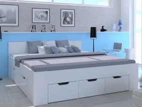 Posteľ Astral 140x200 cm, biela%