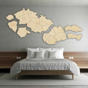 Puzzle mapa Českej a Slovenskej republiky, Československo | SENTOP HDF-M011