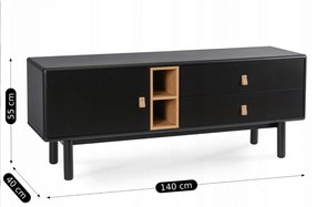 TV skrinka Apogeo (čierna) . Vlastná spoľahlivá doprava až k Vám domov. 1119297