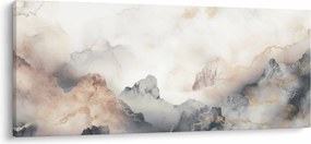 Obraz - Abstrakcia hôr s textúrou mramoru (120x50 cm)