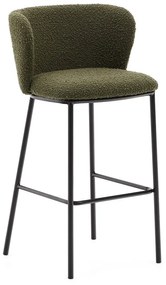Zelená barová stolička (výška sedadla 75 cm) Ciselia – Kave Home